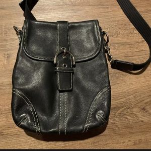 Coach crossbody leather purse